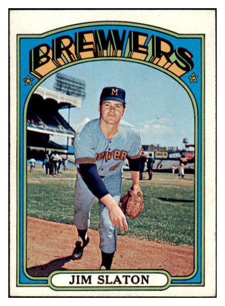 1972 Topps Baseball #744 Jim Slaton Brewers NR-MT 437065