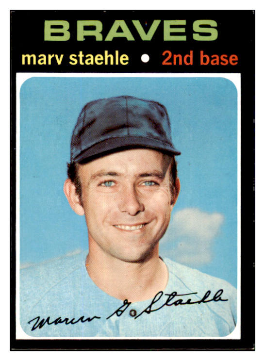 1971 Topps Baseball #663 Marv Staehle Braves EX-MT 437085