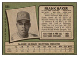 1971 Topps Baseball #689 Frank Baker Indians EX-MT 437086