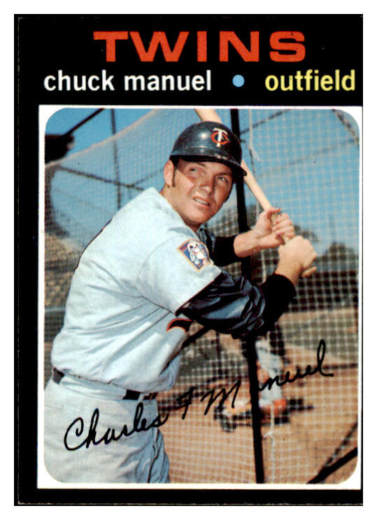1971 Topps Baseball #744 Chuck Manuel Twins EX-MT 437102