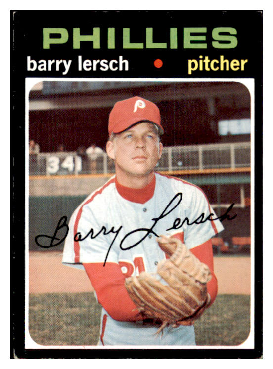 1971 Topps Baseball #739 Barry Lersch Phillies EX-MT 437104