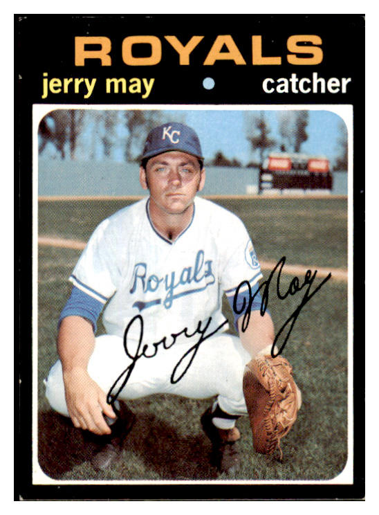 1971 Topps Baseball #719 Jerry May Royals EX-MT 437113