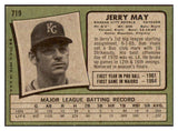 1971 Topps Baseball #719 Jerry May Royals EX-MT 437113