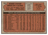 1972 Topps Baseball #664 Bobby Knoop Royals EX-MT 437130