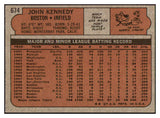 1972 Topps Baseball #674 John Kennedy Red Sox NR-MT 437137