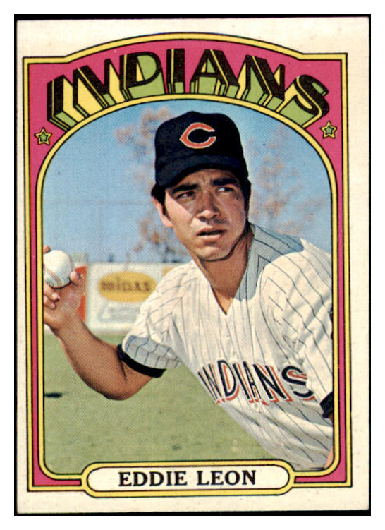 1972 Topps Baseball #721 Eddie Leon Indians NR-MT 437163