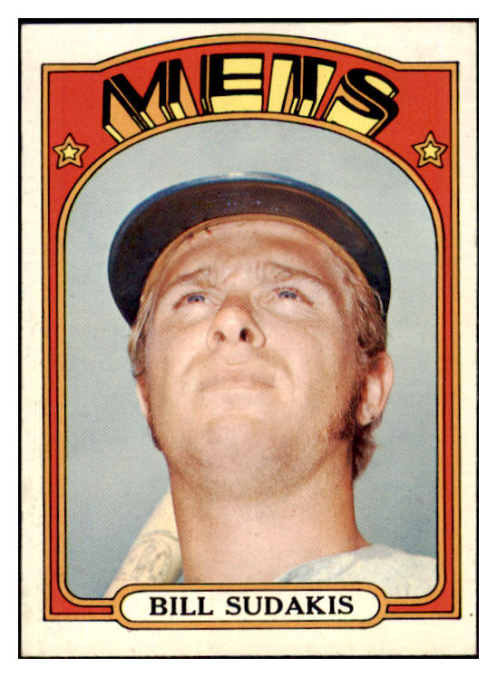 1972 Topps Baseball #722 Bill Sudakis Mets NR-MT 437164