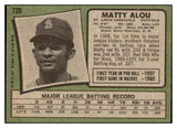 1971 Topps Baseball #720 Matty Alou Cardinals NR-MT 437174