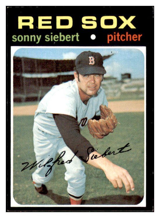 1971 Topps Baseball #710 Sonny Siebert Red Sox NR-MT 437214