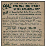 1954 Red Man #017AL Phil Rizzuto Yankees NR-MT No Tab 437381