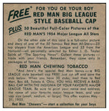 1954 Red Man #003AL Nellie Fox White Sox NR-MT No Tab 437404