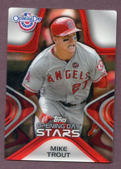 2014 Topps Opening Day Stars #ODS-1 Mike Trout Angels 437908