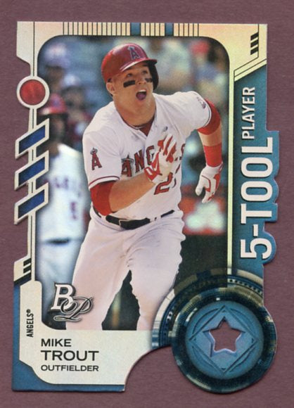 2014 Bowman Five Tool Die Cut #5TDC-MT Mike Trout Angels 437910