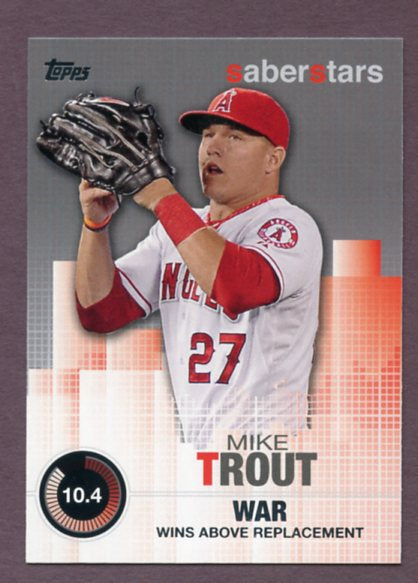 2014 Topps Saberstars #SST-1 Mike Trout Angels 437916