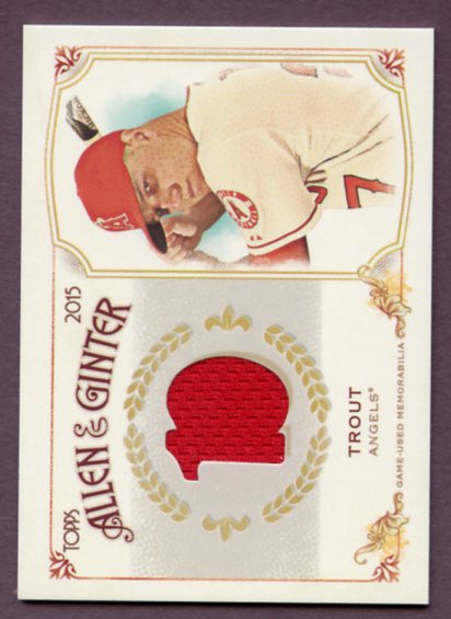 2015 Topps Allen & Ginter Relics #FSRB-MT Mike Trout Angels 437944