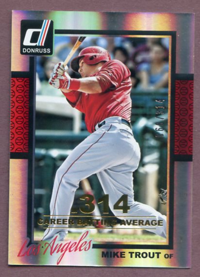 2014 Donruss Stat Line #301 Mike Trout Angels 437955