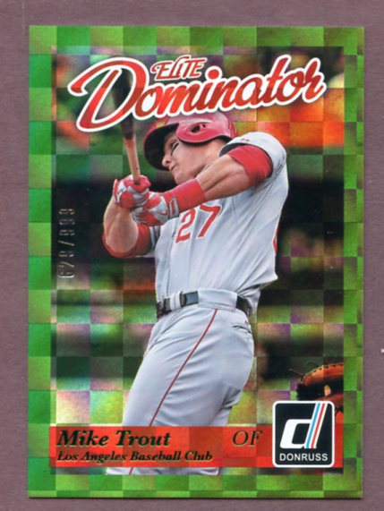 2014 Donruss Elite Dominator #021 Mike Trout Angels 437966