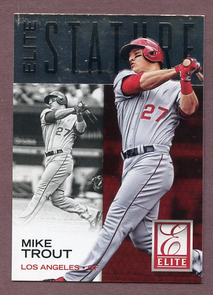 2015 Elite Stature #001 Mike Trout Angels 438078