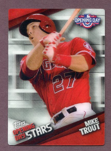 2015 Topps Opening Day Stars #ODS-01 Mike Trout Angels 438108