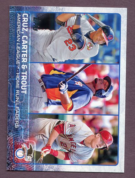 2015 Topps #285 A.L. Home Run Leaders Mike Trout 438115