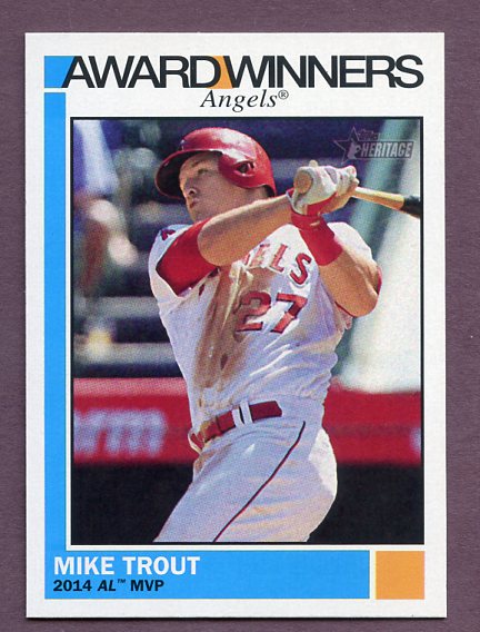 2015 Topps Heritage Award Winner #001 Mike Trout Angels 438127