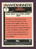 2015 Topps Heritage Award Winner #009 Mike Trout Angels 438128