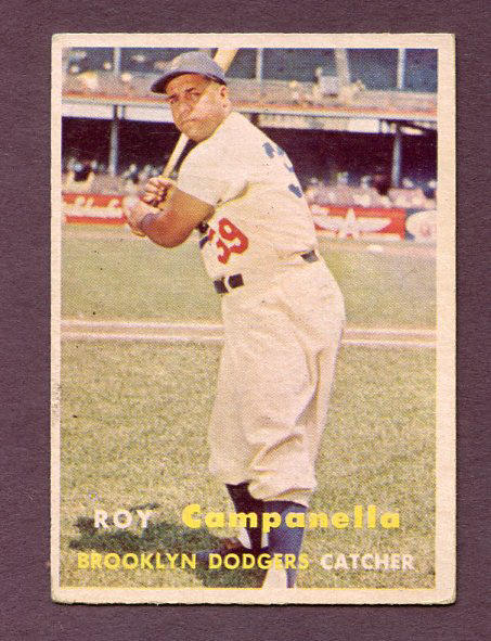 1957 Topps Baseball #210 Roy Campanella Dodgers EX 438180