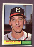 1961 Topps Baseball #200 Warren Spahn Braves EX 438194