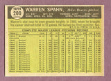 1961 Topps Baseball #200 Warren Spahn Braves EX 438194