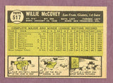 1961 Topps Baseball #517 Willie McCovey Giants NR-MT oc 438195