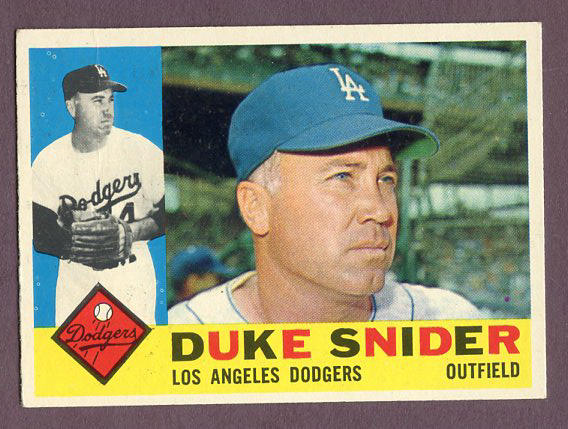 1960 Topps Baseball #493 Duke Snider Dodgers VG 438196