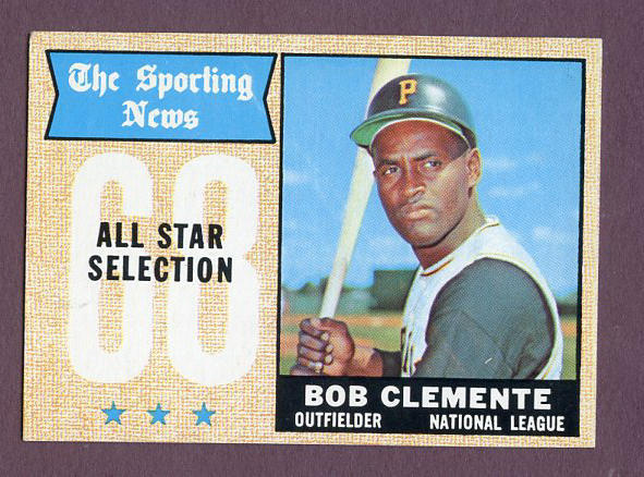 1968 Topps Baseball #374 Roberto Clemente A.S. Pirates EX+/EX-MT 438207