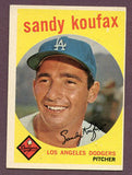 1959 Topps Baseball #163 Sandy Koufax Dodgers VG-EX 438211