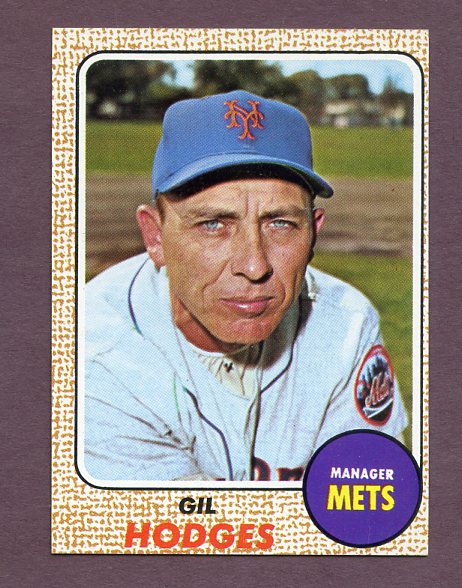 1968 Topps Baseball #027 Gil Hodges Mets EX-MT 438274