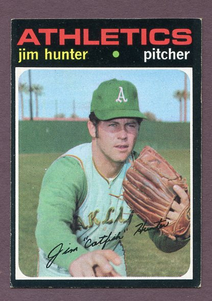 1971 Topps Baseball #045 Catfish Hunter A's VG-EX 438344