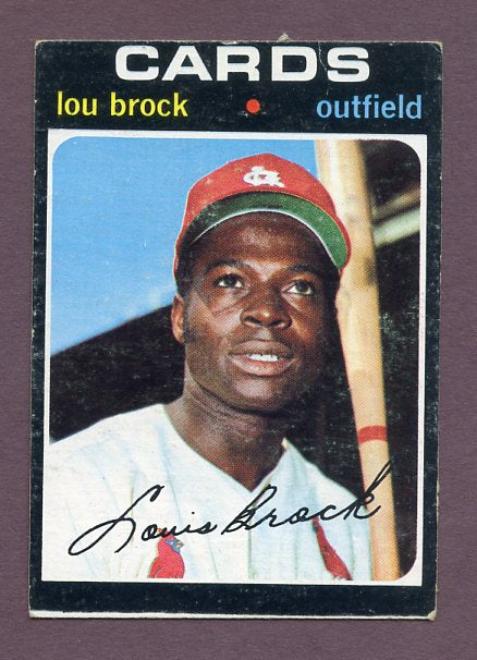 1971 Topps Baseball #625 Lou Brock Cardinals GD-VG 438383