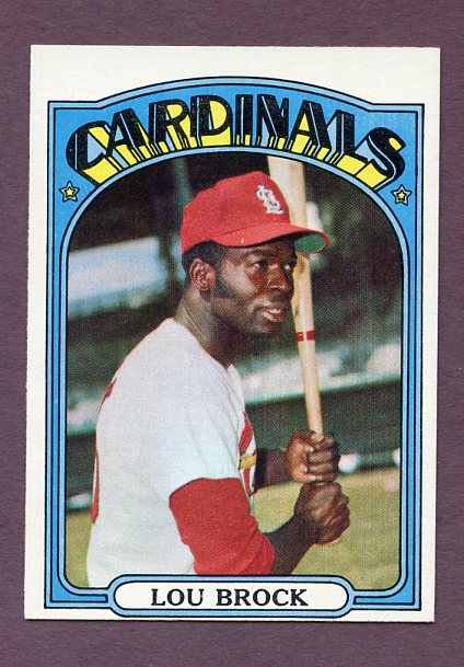 1972 Topps Baseball #200 Lou Brock Cardinals EX 438384