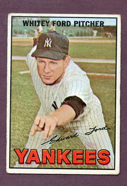 1967 Topps Baseball #005 Whitey Ford Yankees GD-VG 438406