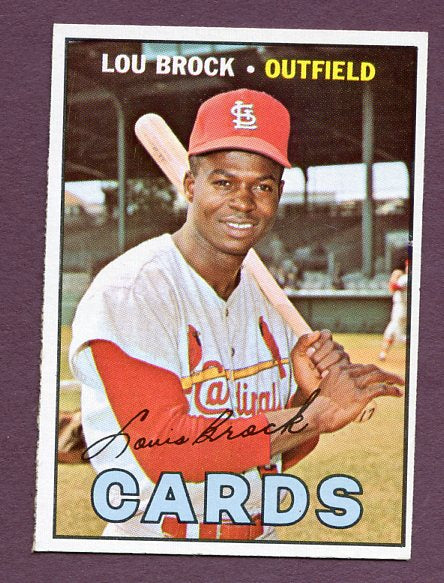 1967 Topps Baseball #285 Lou Brock Cardinals EX-MT 438424