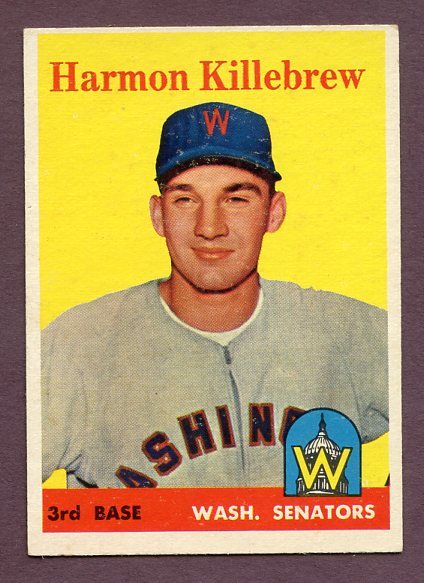 1958 Topps Baseball #288 Harmon Killebrew Senators EX+/EX-MT 438426