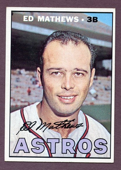 1967 Topps Baseball #166 Eddie Mathews Astros EX-MT 438437