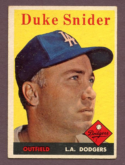 1958 Topps Baseball #088 Duke Snider Dodgers VG-EX 438446