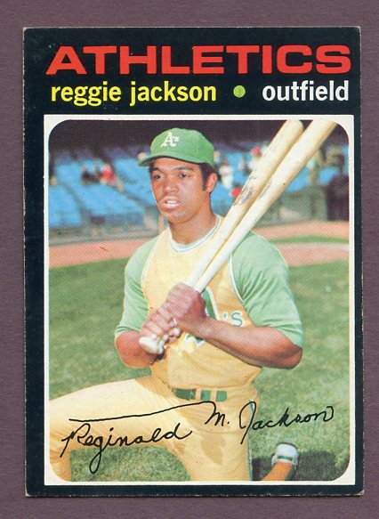 1971 Topps Baseball #020 Reggie Jackson A's EX 438511
