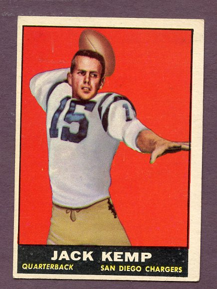 1961 Topps Football #166 Jack Kemp Chargers EX 438526
