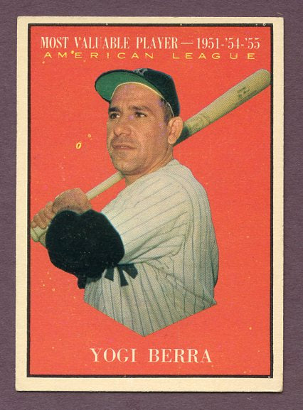 1961 Topps Baseball #472 Yogi Berra MVP Yankees EX+/EX-MT 438554