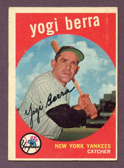 1959 Topps Baseball #180 Yogi Berra Yankees VG-EX 438558