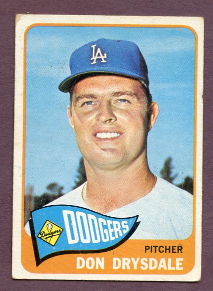 1965 Topps Baseball #260 Don Drysdale Dodgers VG 438577