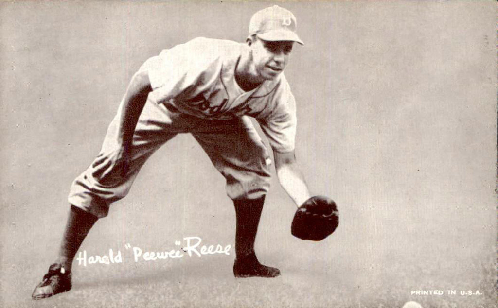 1947-66 Exhibits Pee Wee Reese Dodgers Ball EX-MT 438802