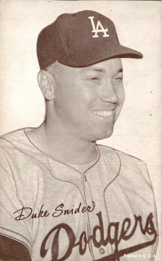 1947-66 Exhibits Duke Snider Dodgers LA Cap EX-MT 438833
