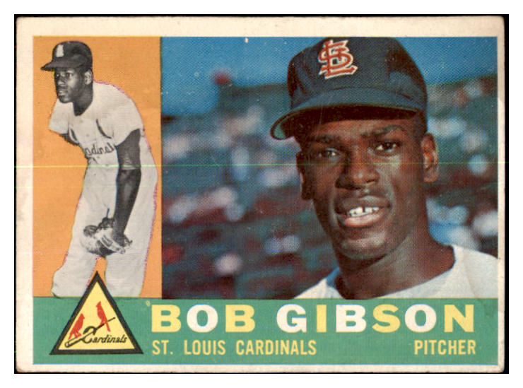 1960 Topps Baseball #073 Bob Gibson Cardinals VG-EX 439018